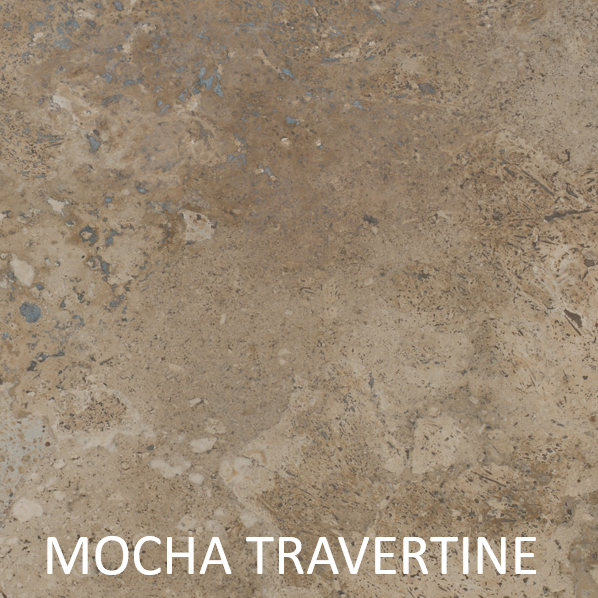 Mocha Travertine Color Chip Labelled