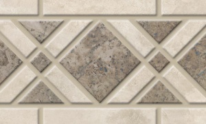 Mocha Travertine Listello Accent Strip