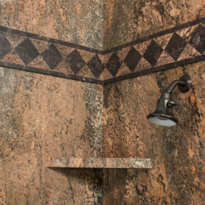 Sentrel Creme Bordeaux Corner Shelf