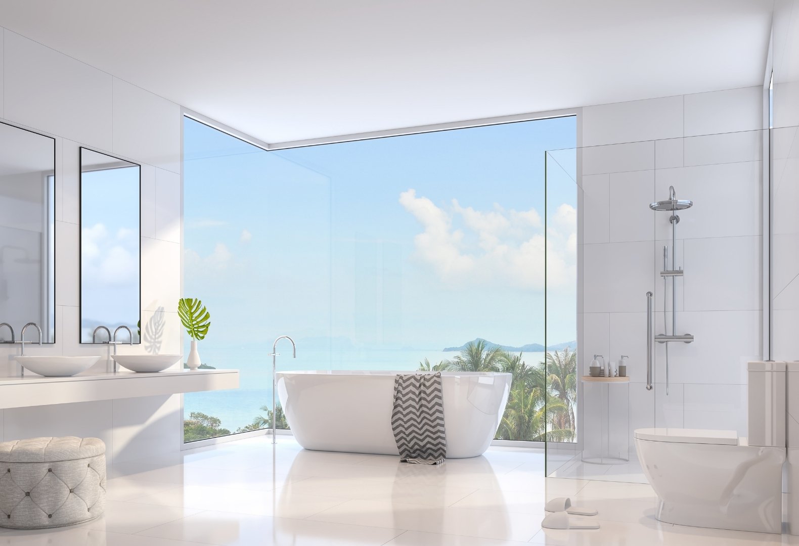 Bathroom Design Tricks: Using Surfaces and Finishes to Open Up Space cover